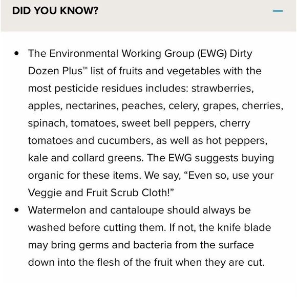 Norwex Veggie and Fruit Scrub Cloth NWOT - Picture 8 of 11